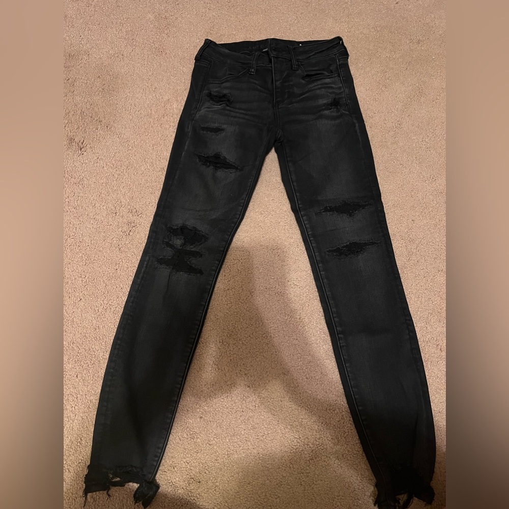 American Eagle Black Jeans Next Level Stretch